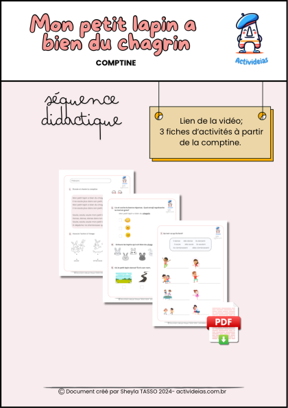 Mon petit lapin a bien du chagrin - Comptine