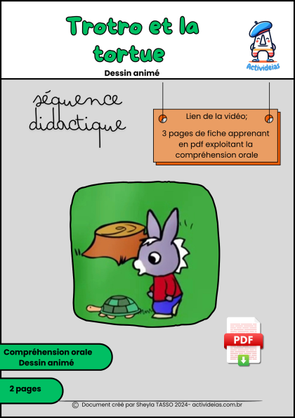 Trotro et la tortue - Fiche vidéo