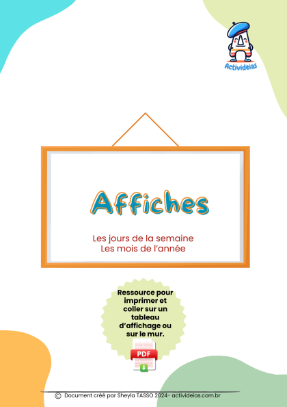 Affiches - Les jours de la semaine et les mois de l’année